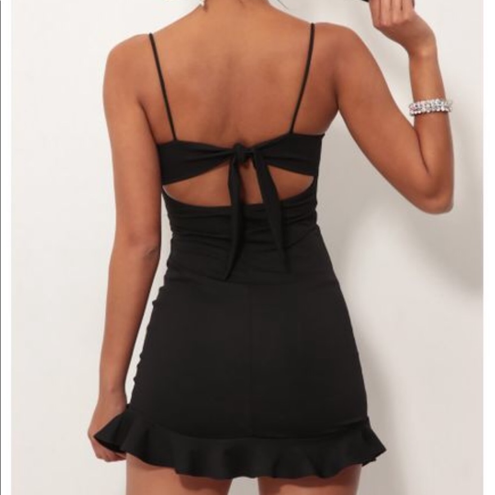 Lucy in the Sky black mini dress